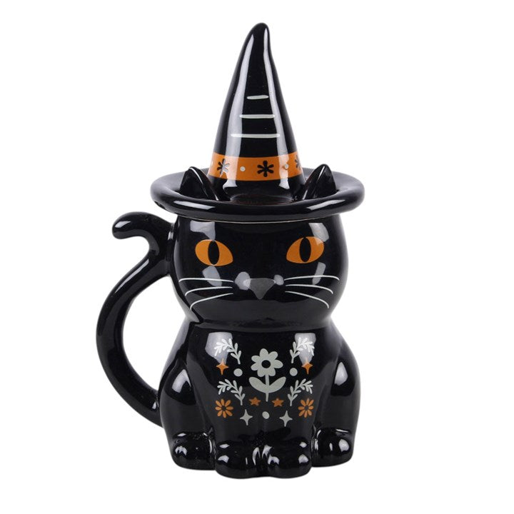 Tasse à couvercle « Black Cat » de Frightful Folk