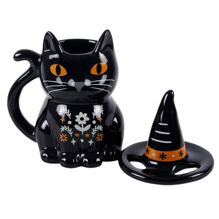 Tasse à couvercle « Black Cat » de Frightful Folk