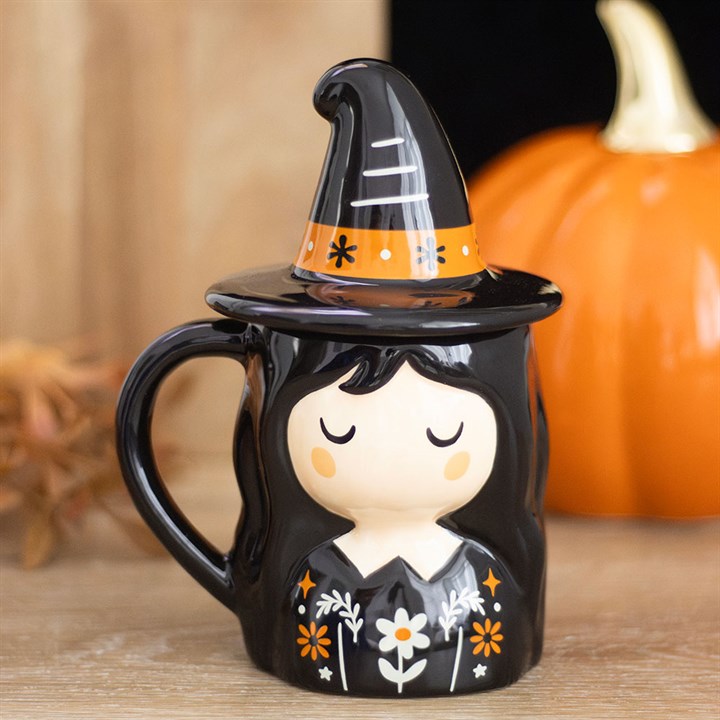 Tasse avec couvercle « La sorcière effrayante »