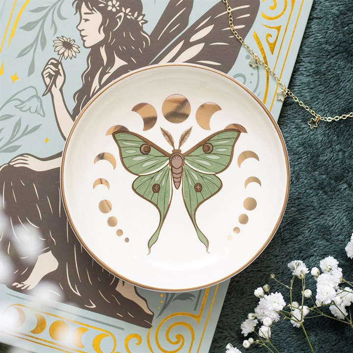 Petite coupelle « Papillon et phases de la lune »