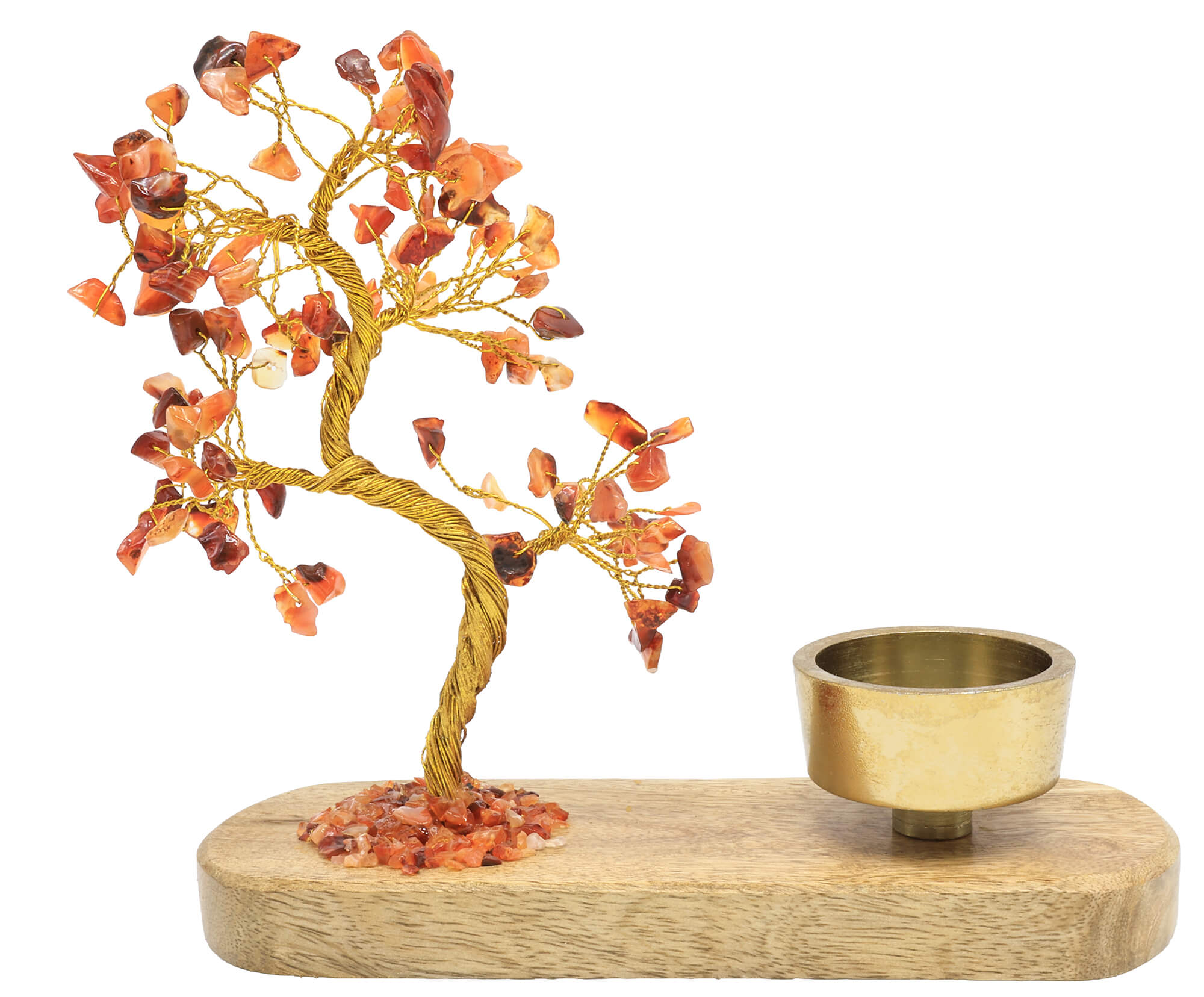 Arbre du Bonheur + Bougeoir 17cm