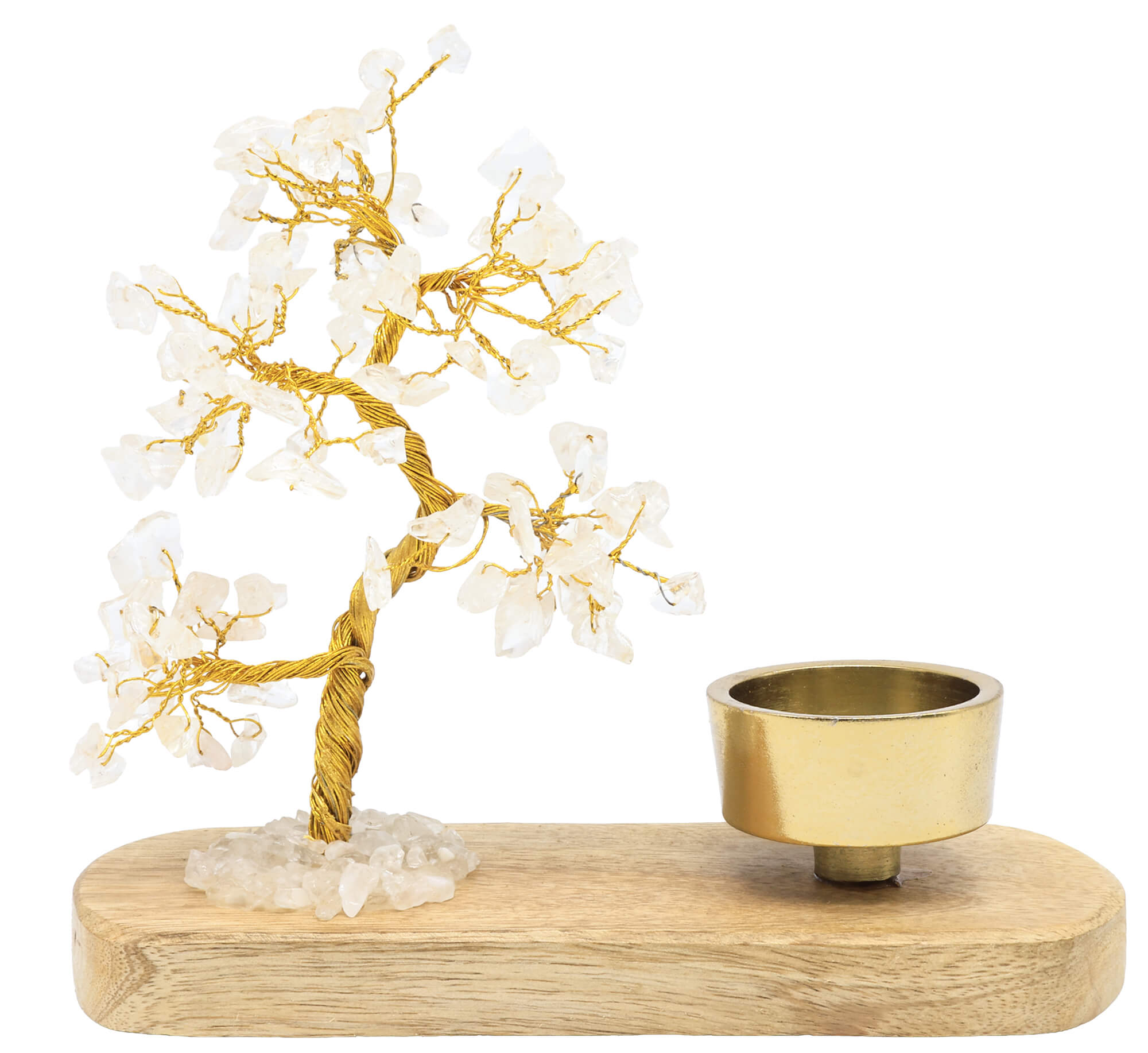 Arbre du Bonheur + Bougeoir 17cm