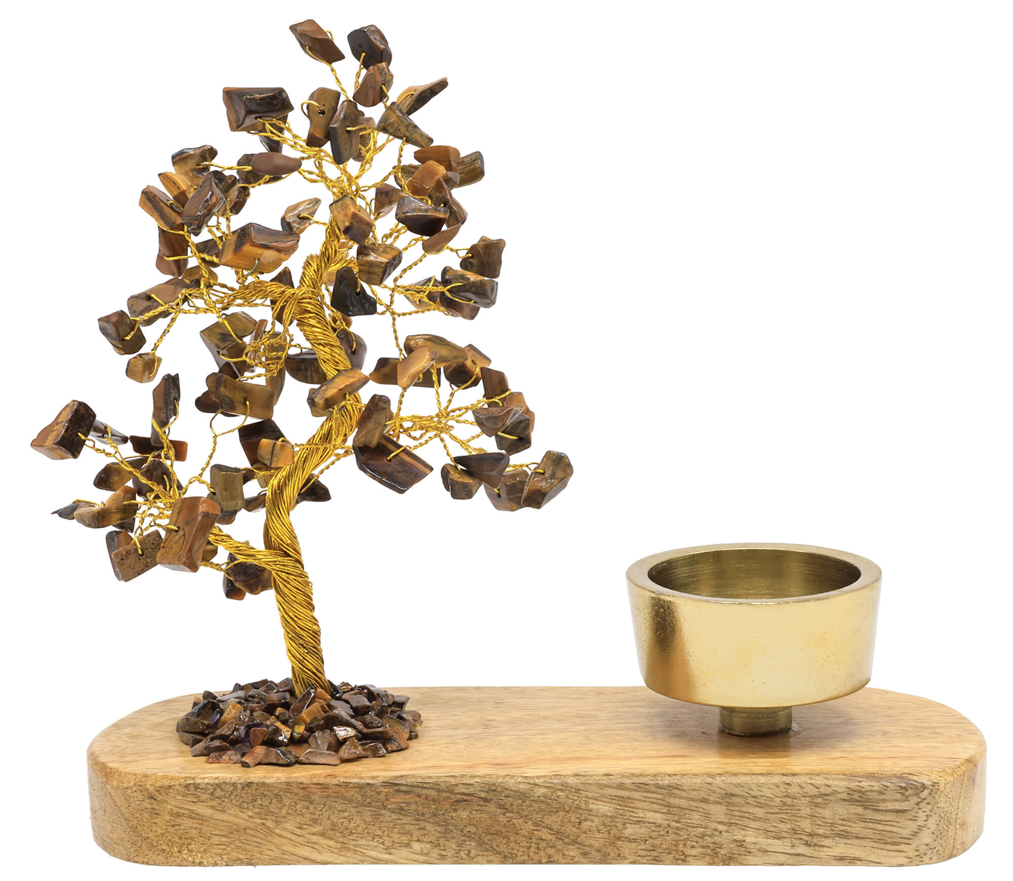 Arbre du Bonheur + Bougeoir 17cm