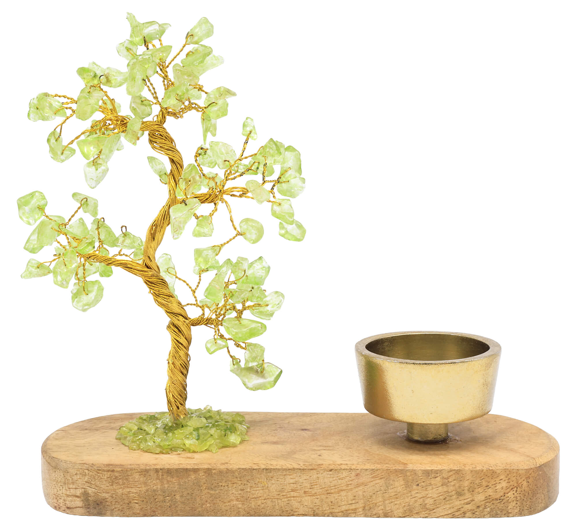 Arbre du Bonheur + Bougeoir 17cm