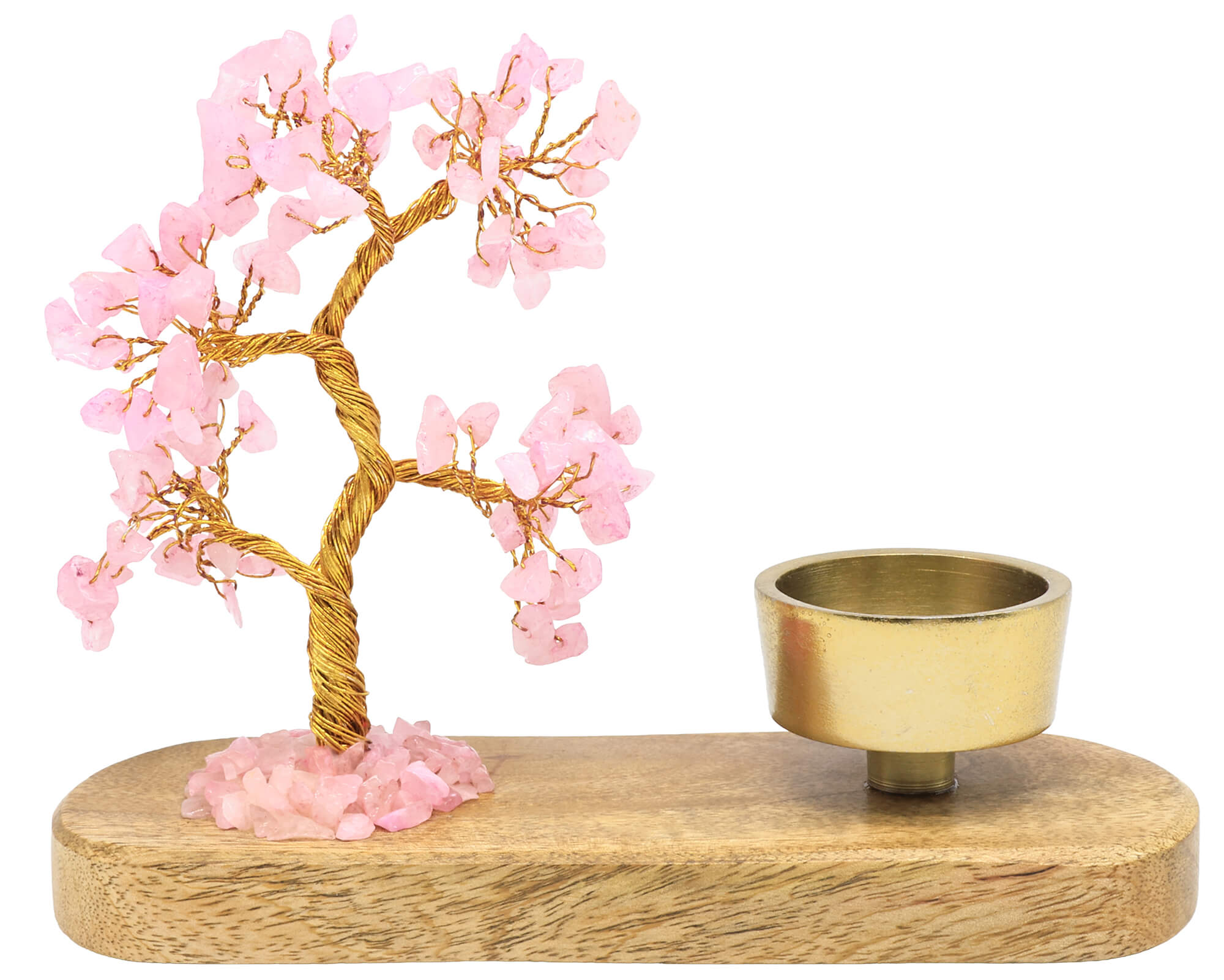 Arbre du Bonheur + Bougeoir 17cm