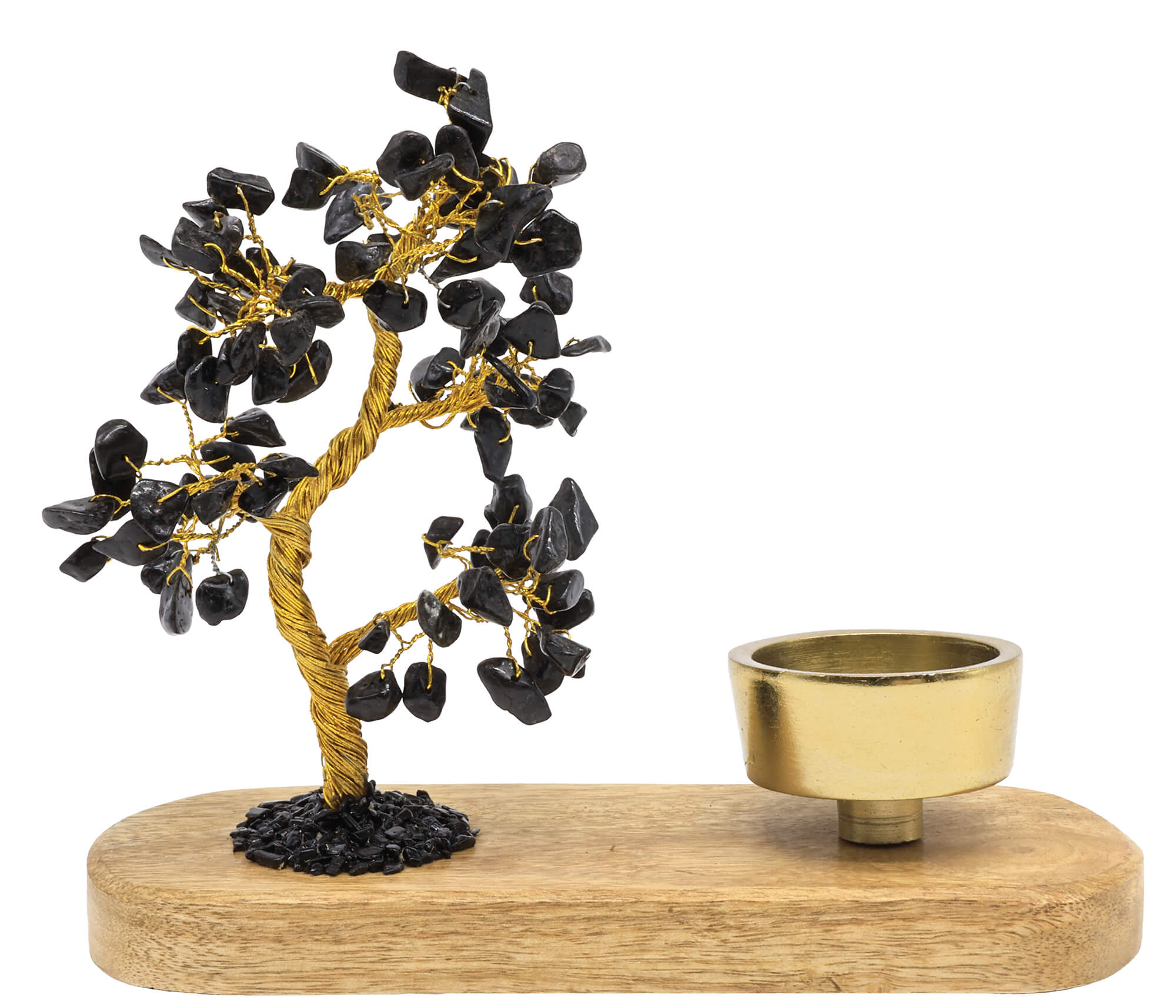 Arbre du Bonheur + Bougeoir 17cm