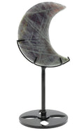 Lune Labradorite sur socle 16cm