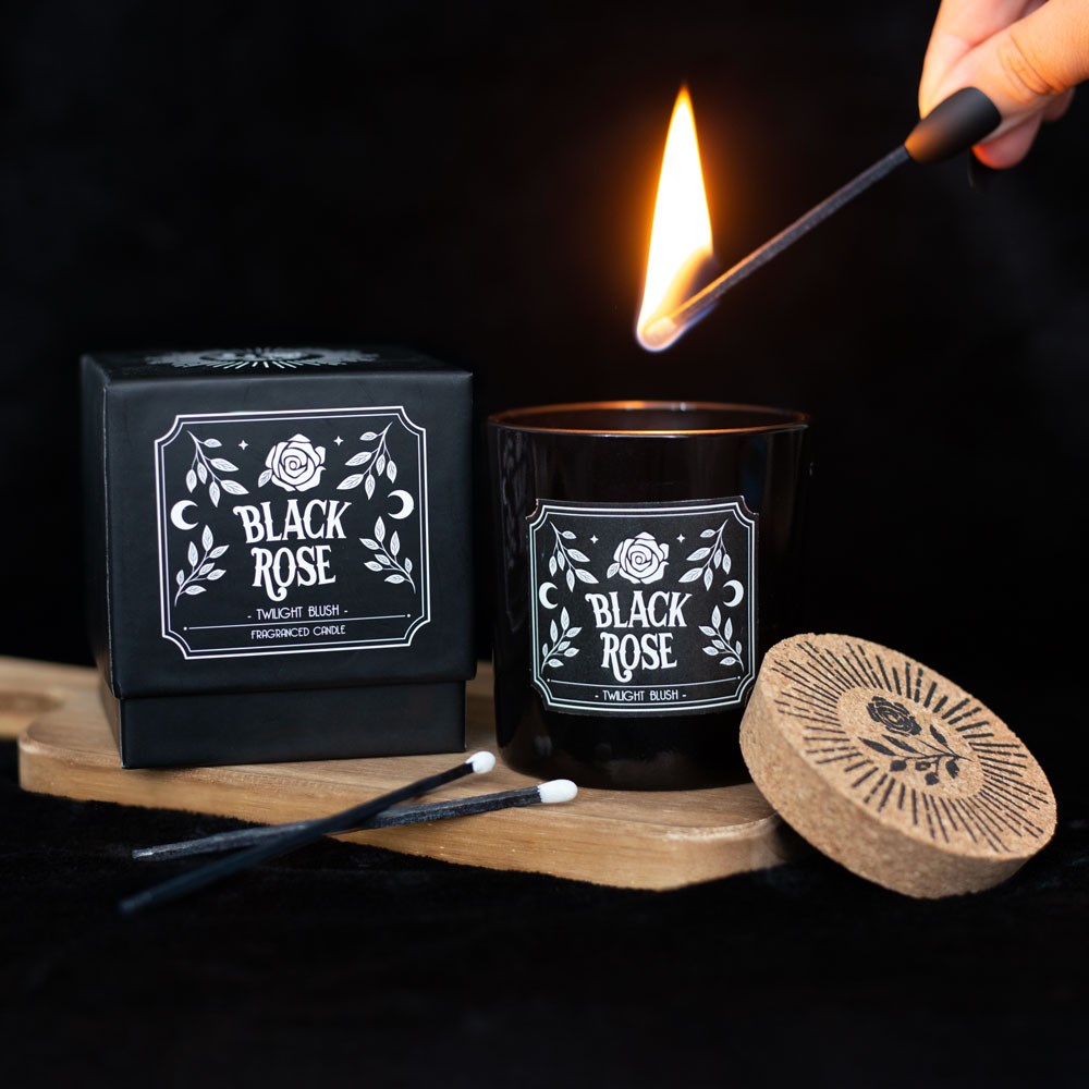 Bougie Rose Noire Crépuscule Code prod