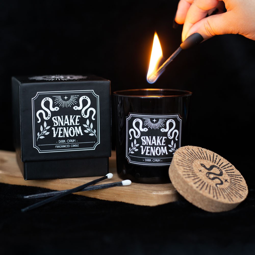 Bougie d’opium sombre Venin de serpent