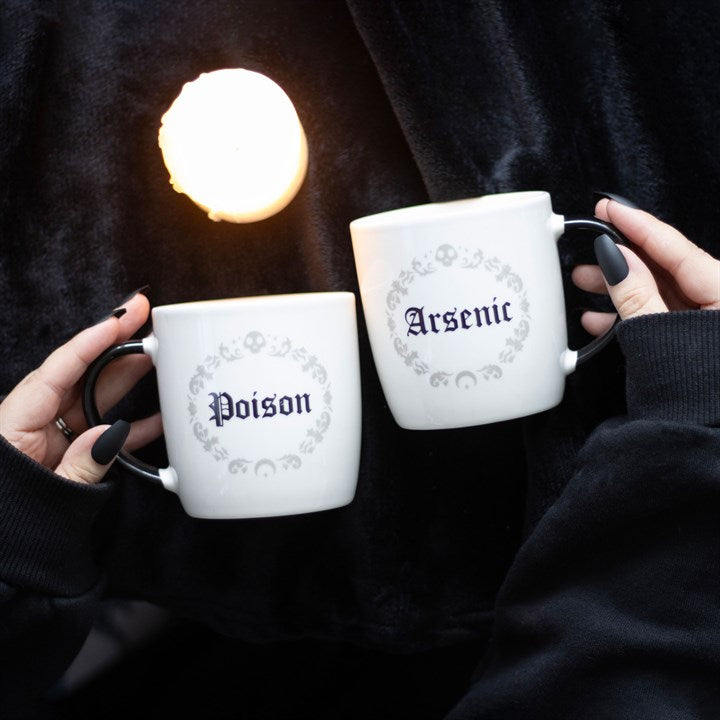 Lot de tasses « Poison et Arsenic » pour couple