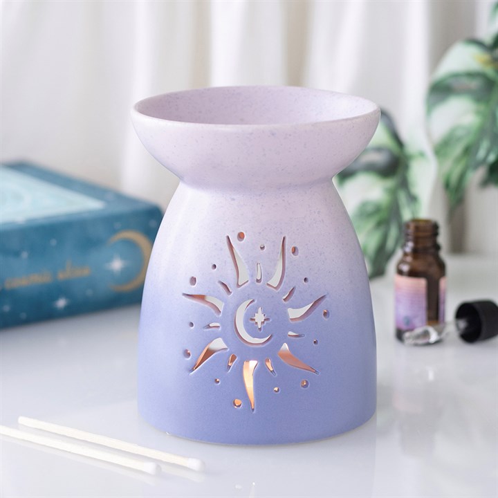 Brûleur à huile « Purple Sun » avec découpe