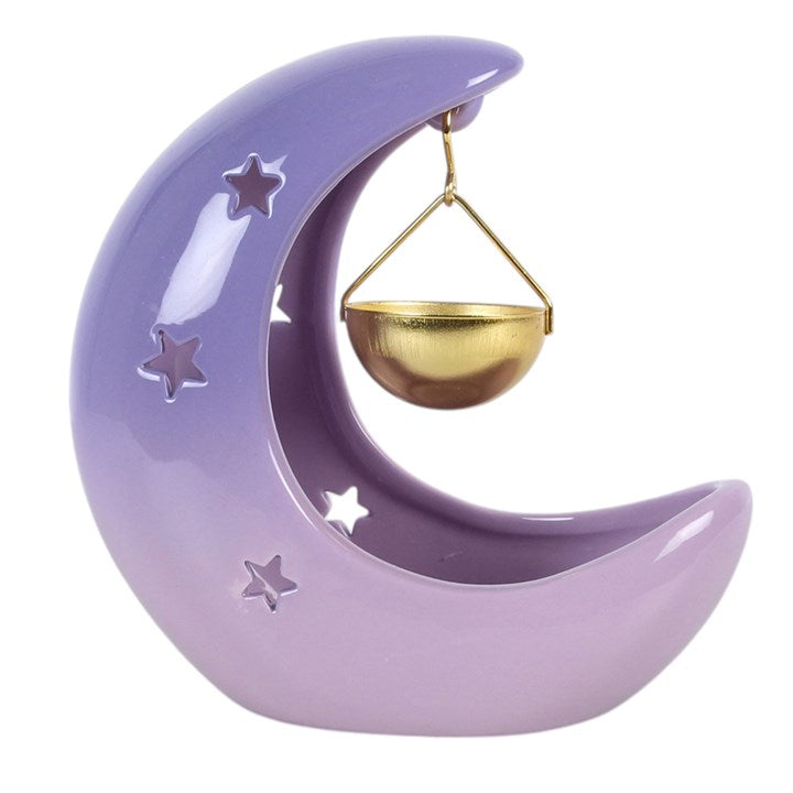 Brûleur à huile suspendu en forme de croissant de lune
