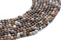Perles Agate Fossile