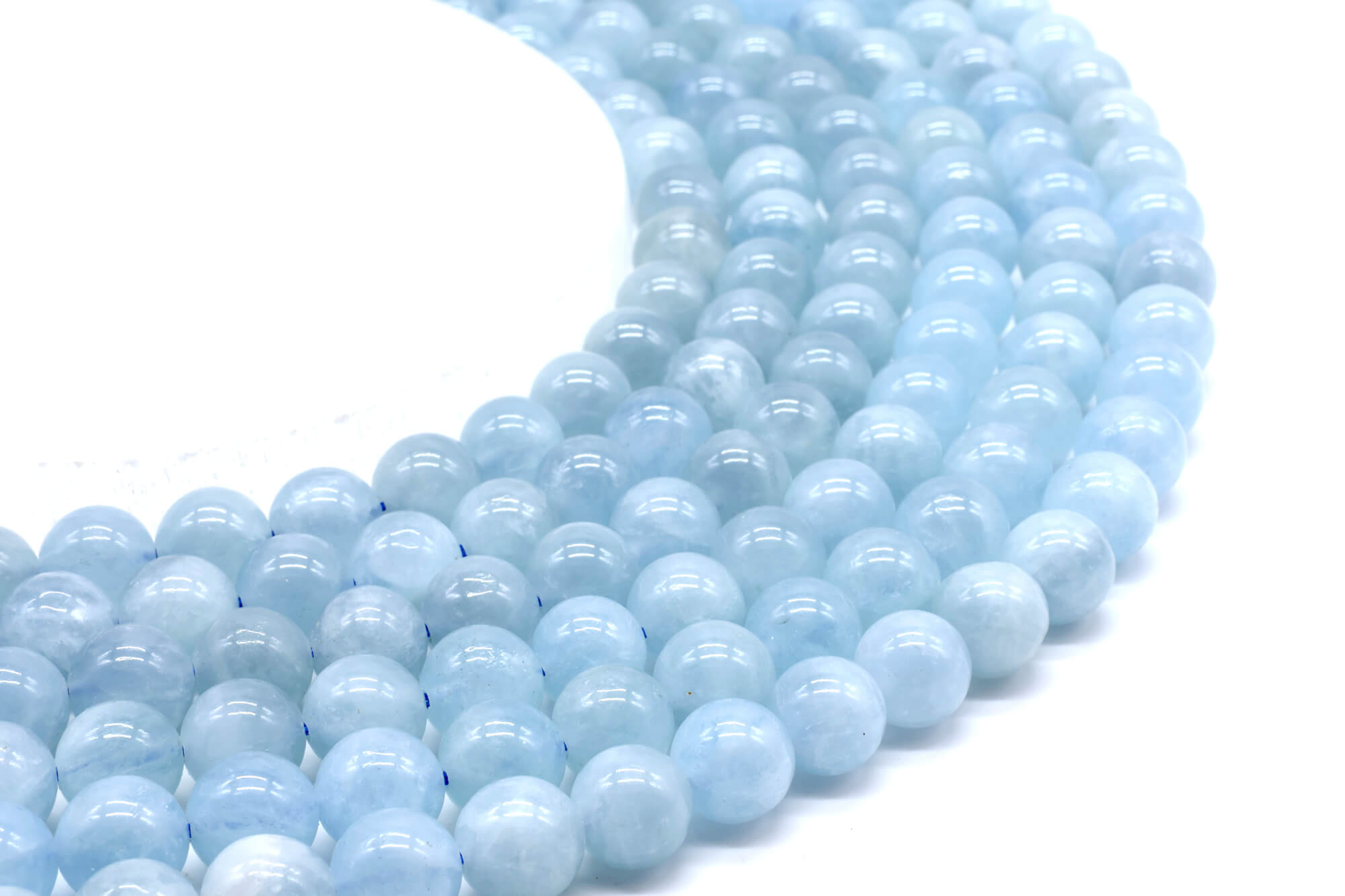 Perles Aigue Marine 'AA'