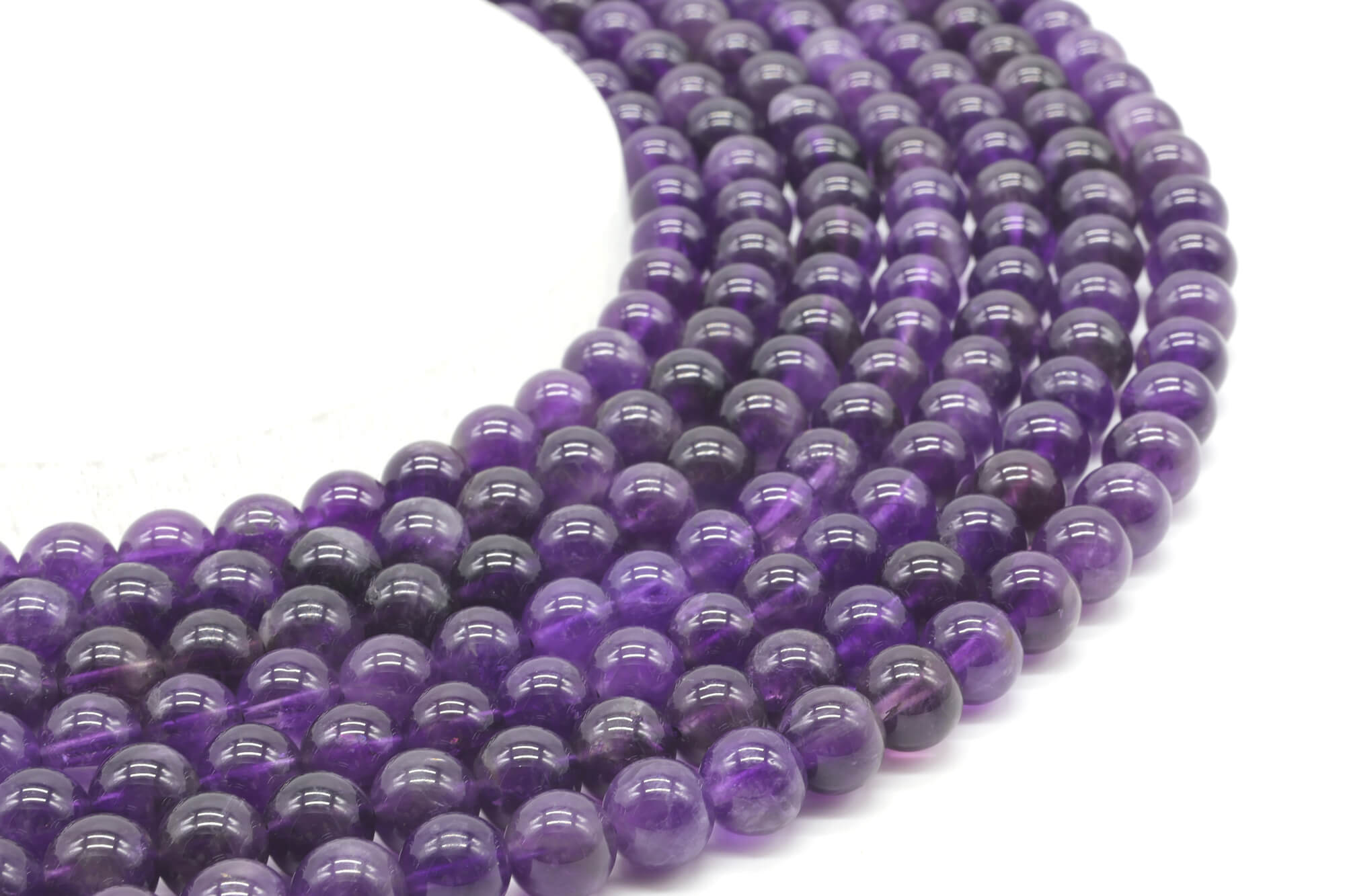 Perles Améthyste 'Dark'