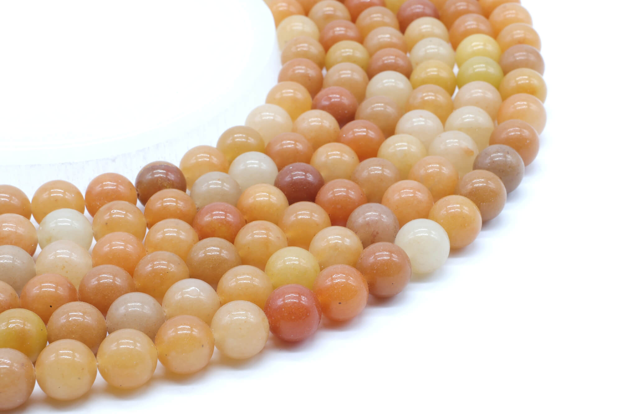 Perles Aventurine Orange