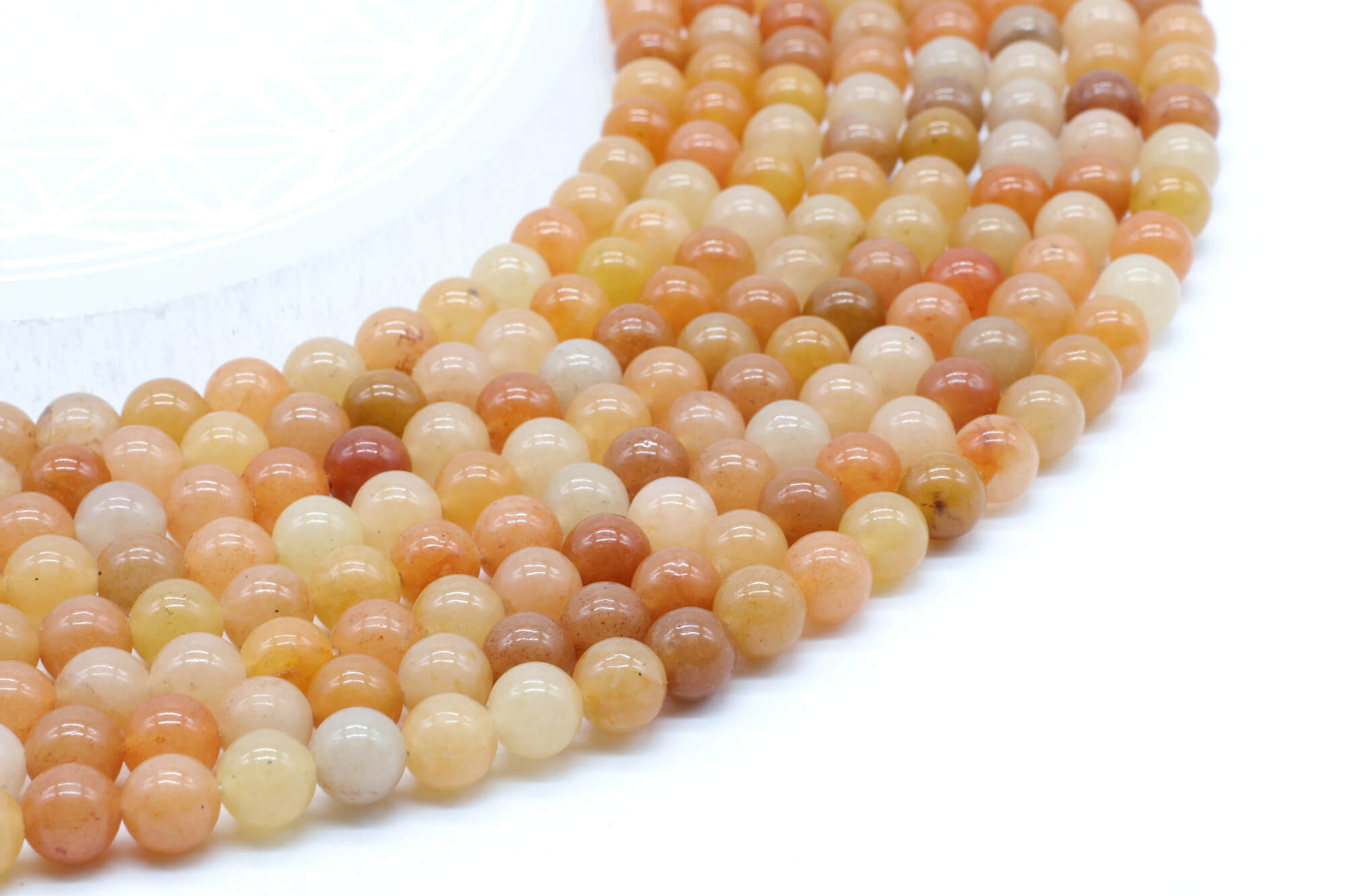 Perles Aventurine Orange