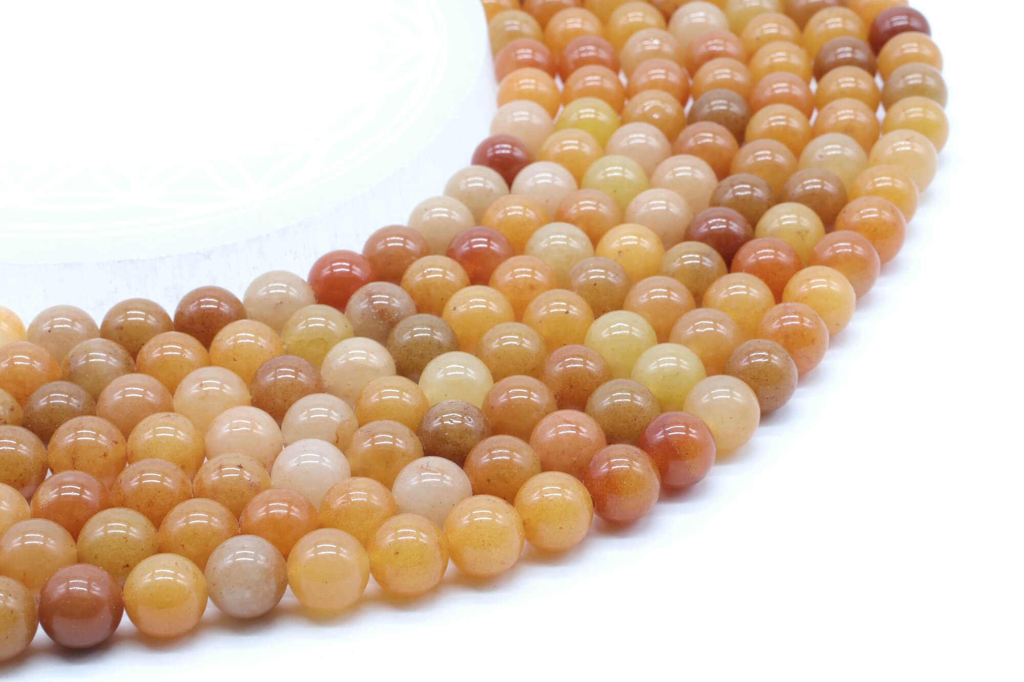Perles Aventurine Orange