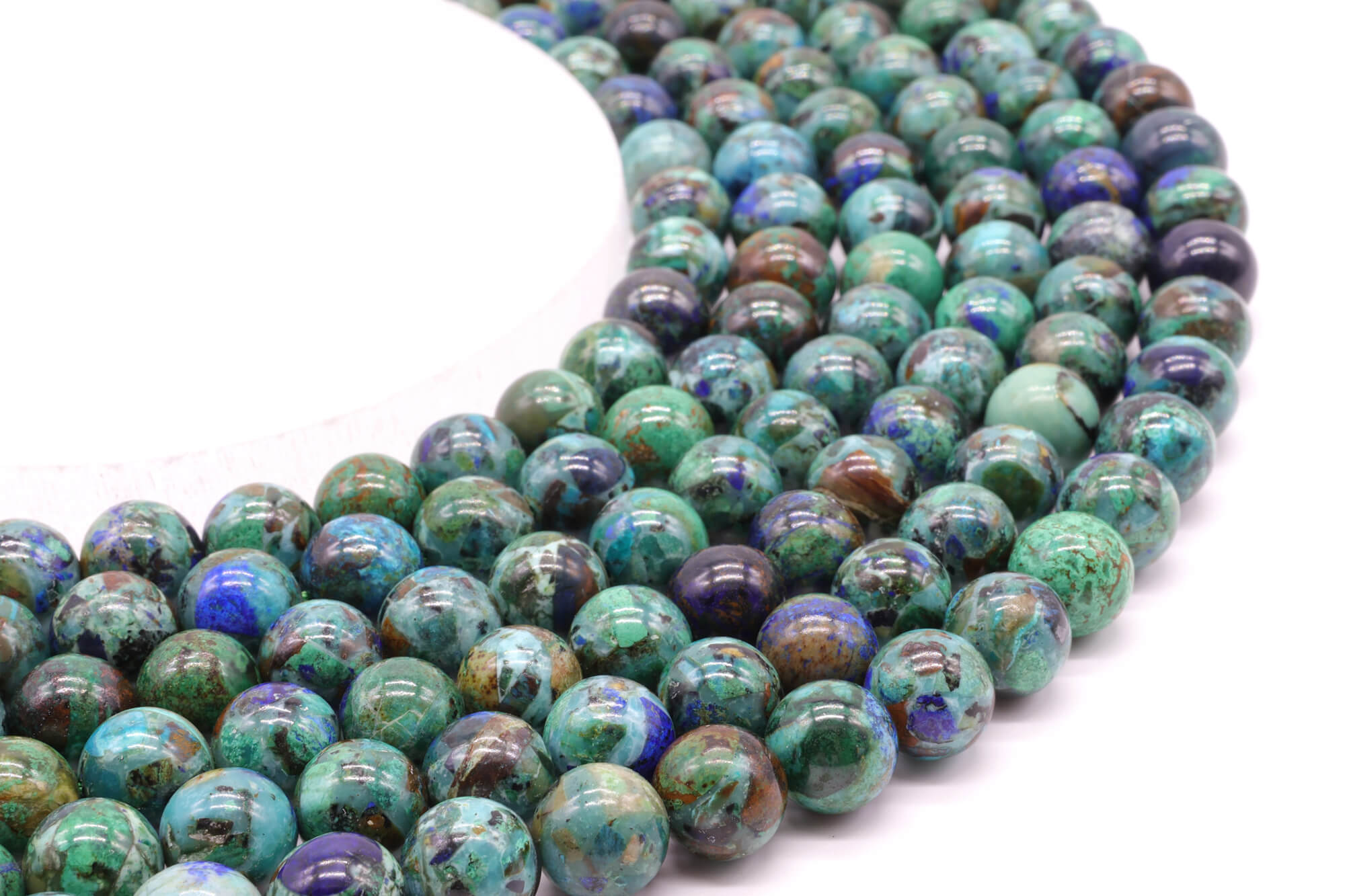 Perles Azurite 'AAA'