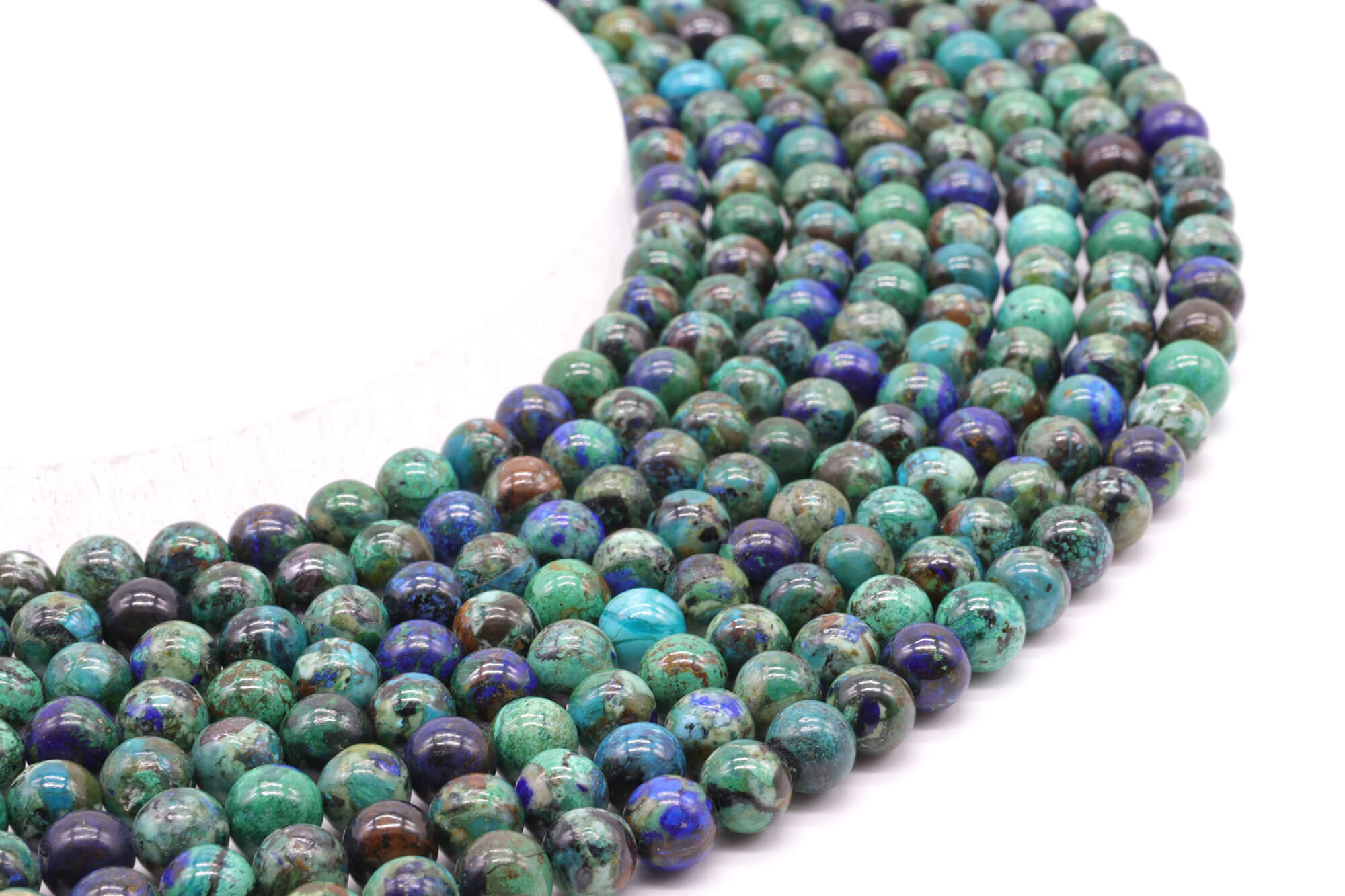 Perles Azurite 'AAA'