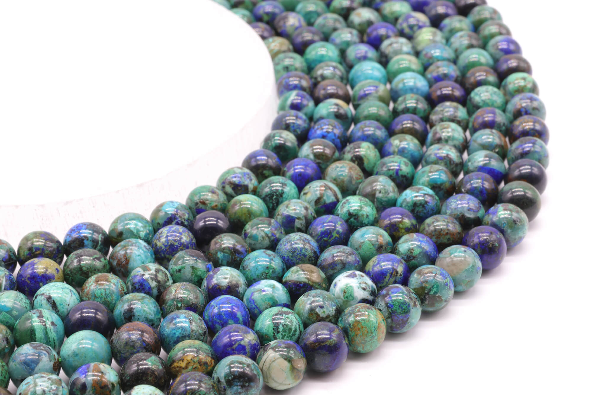 Perles Azurite 'AAA'
