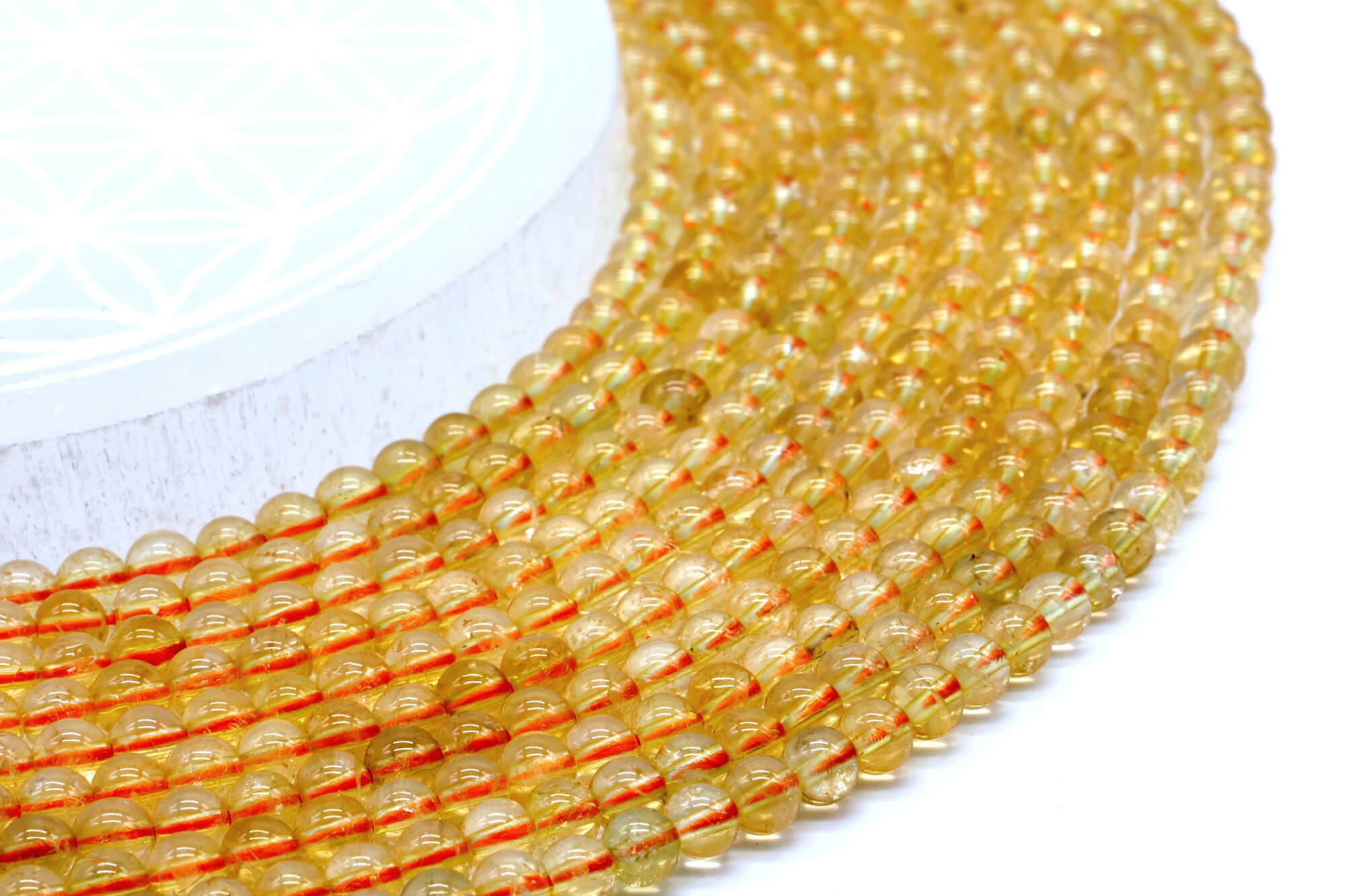 Perles Citrine Naturelle