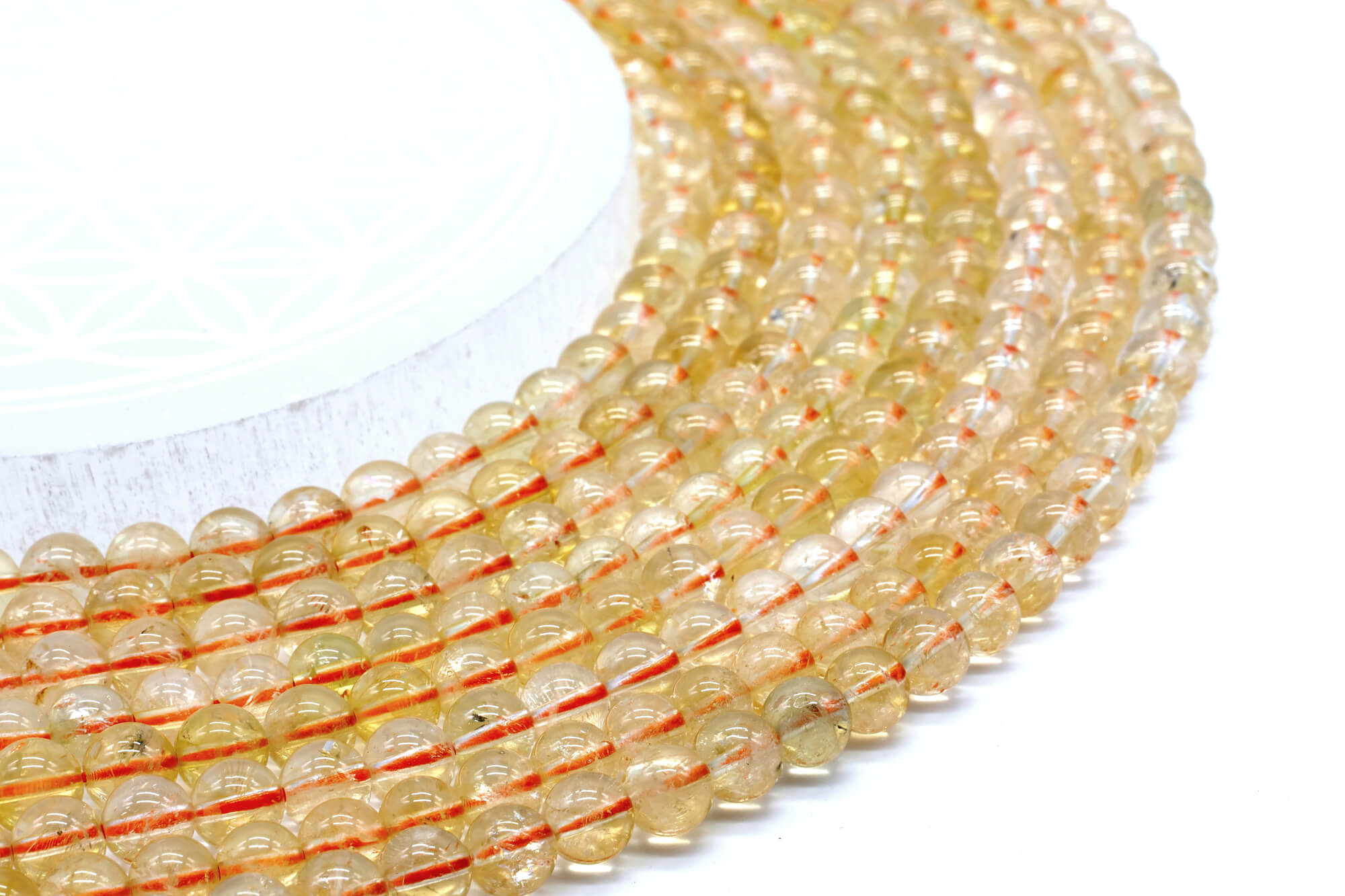 Perles Citrine Naturelle