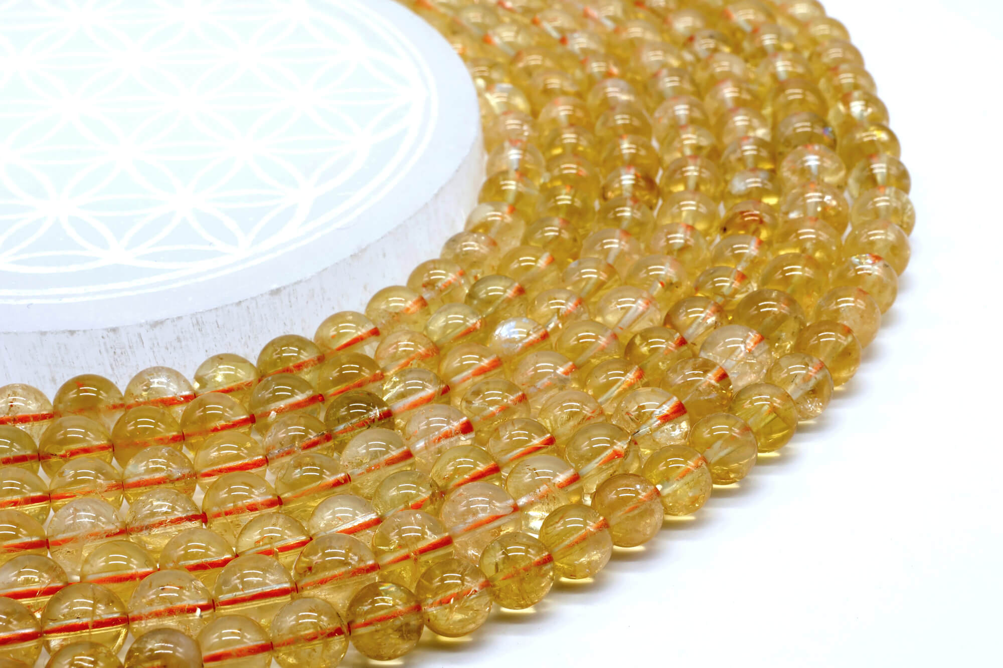Perles Citrine Naturelle