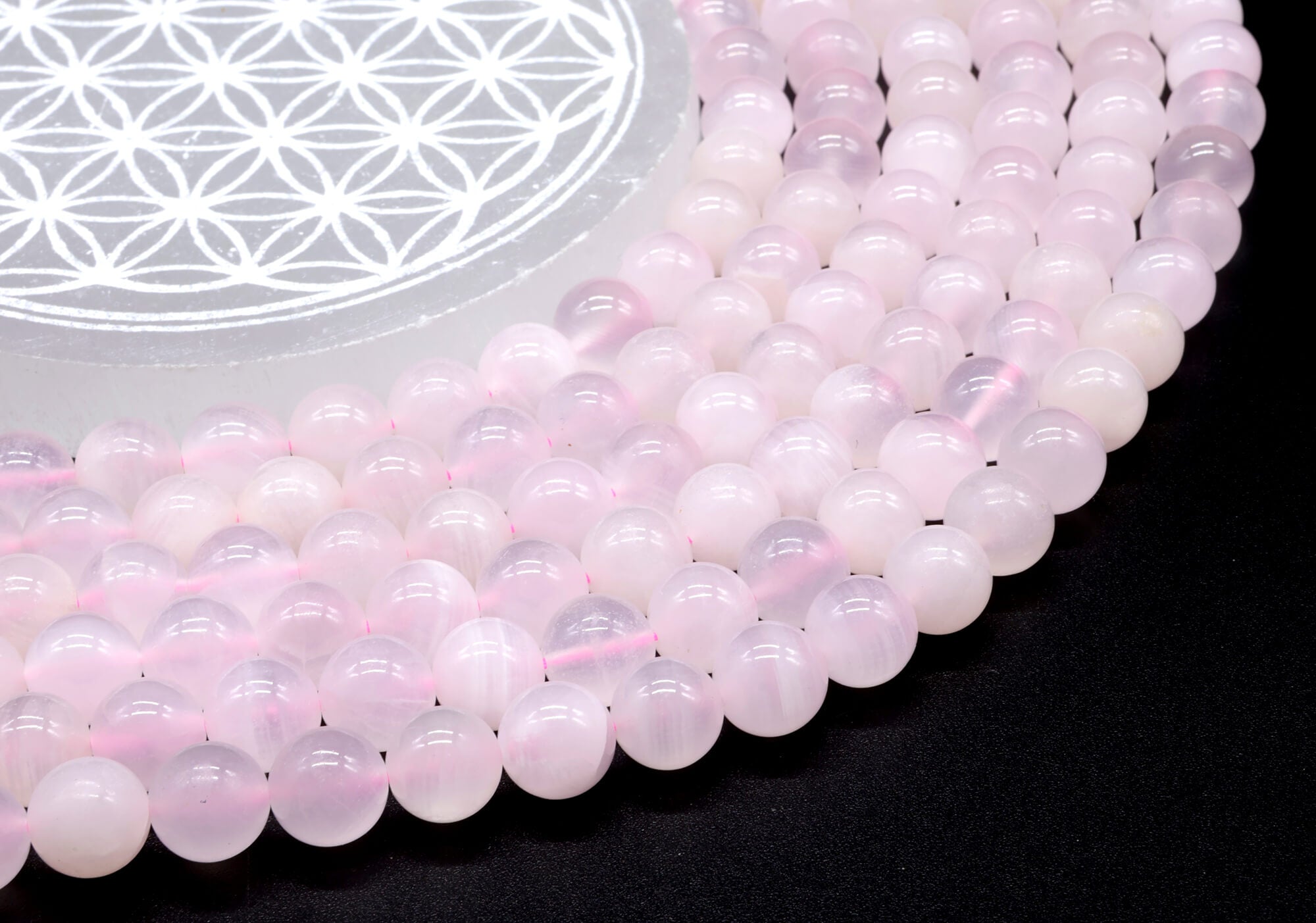 Perles Calcite Rose