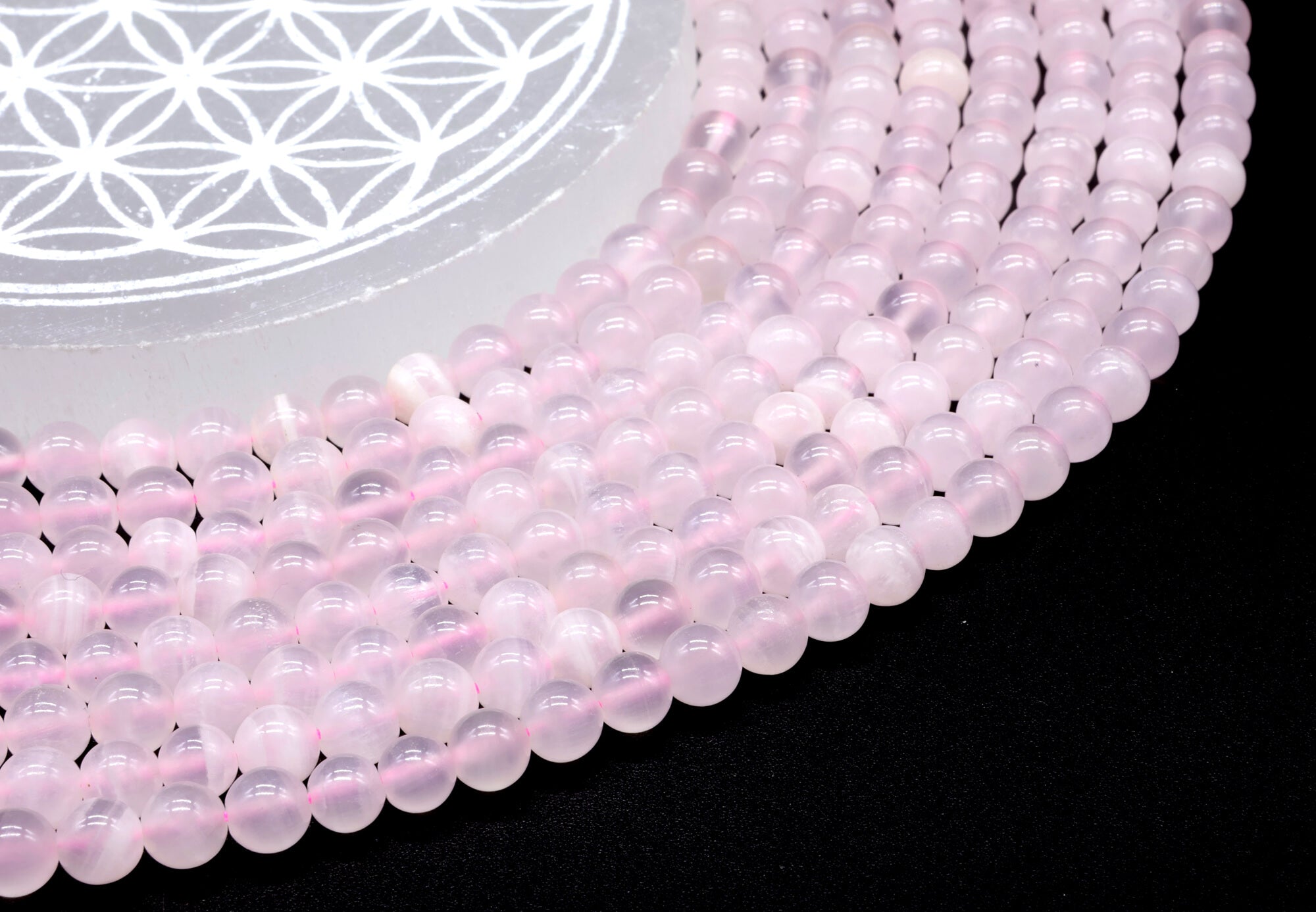 Perles Calcite Rose