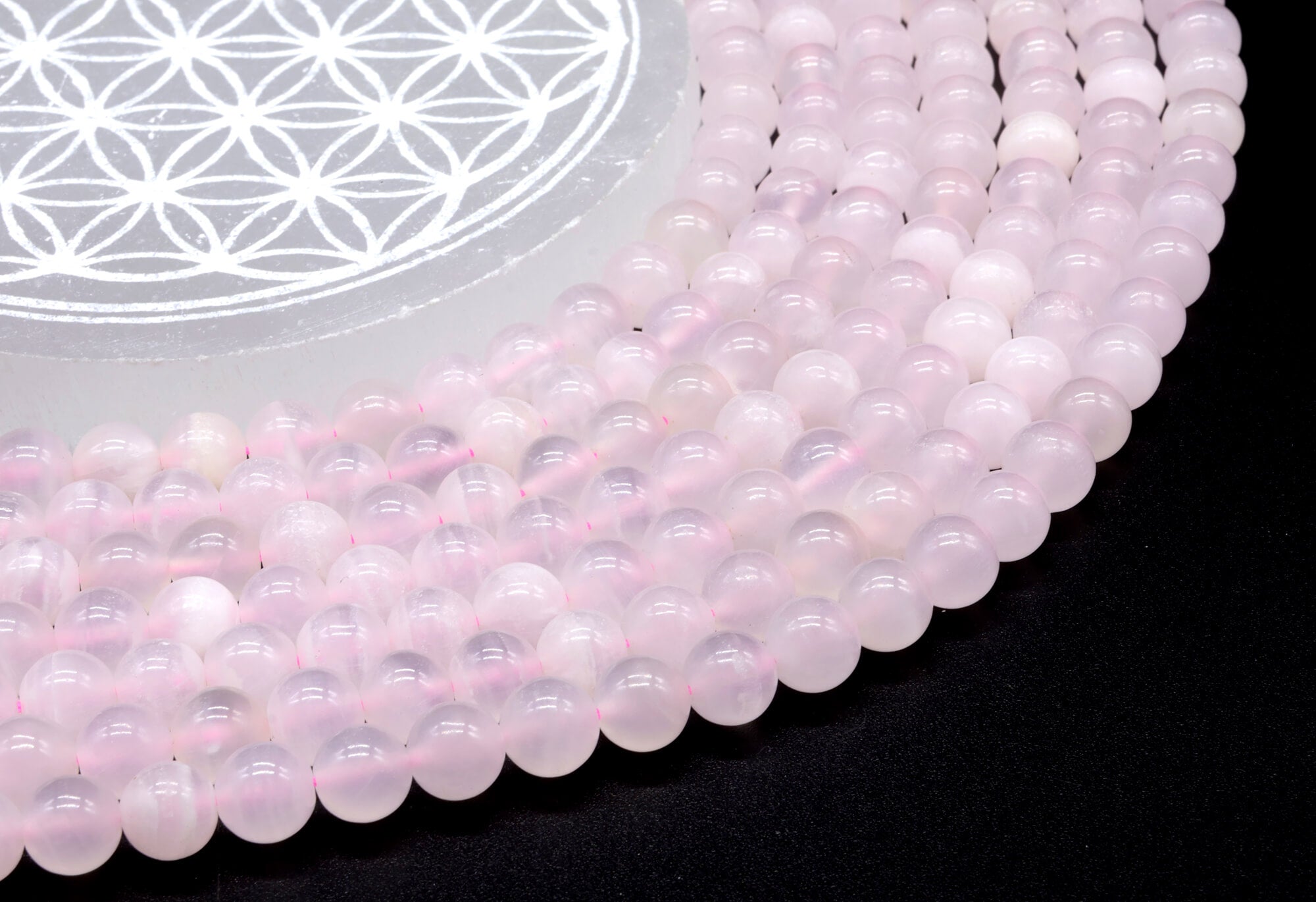 Perles Calcite Rose