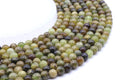 Perles Grenat Vert 6mm ( lot de 10 )