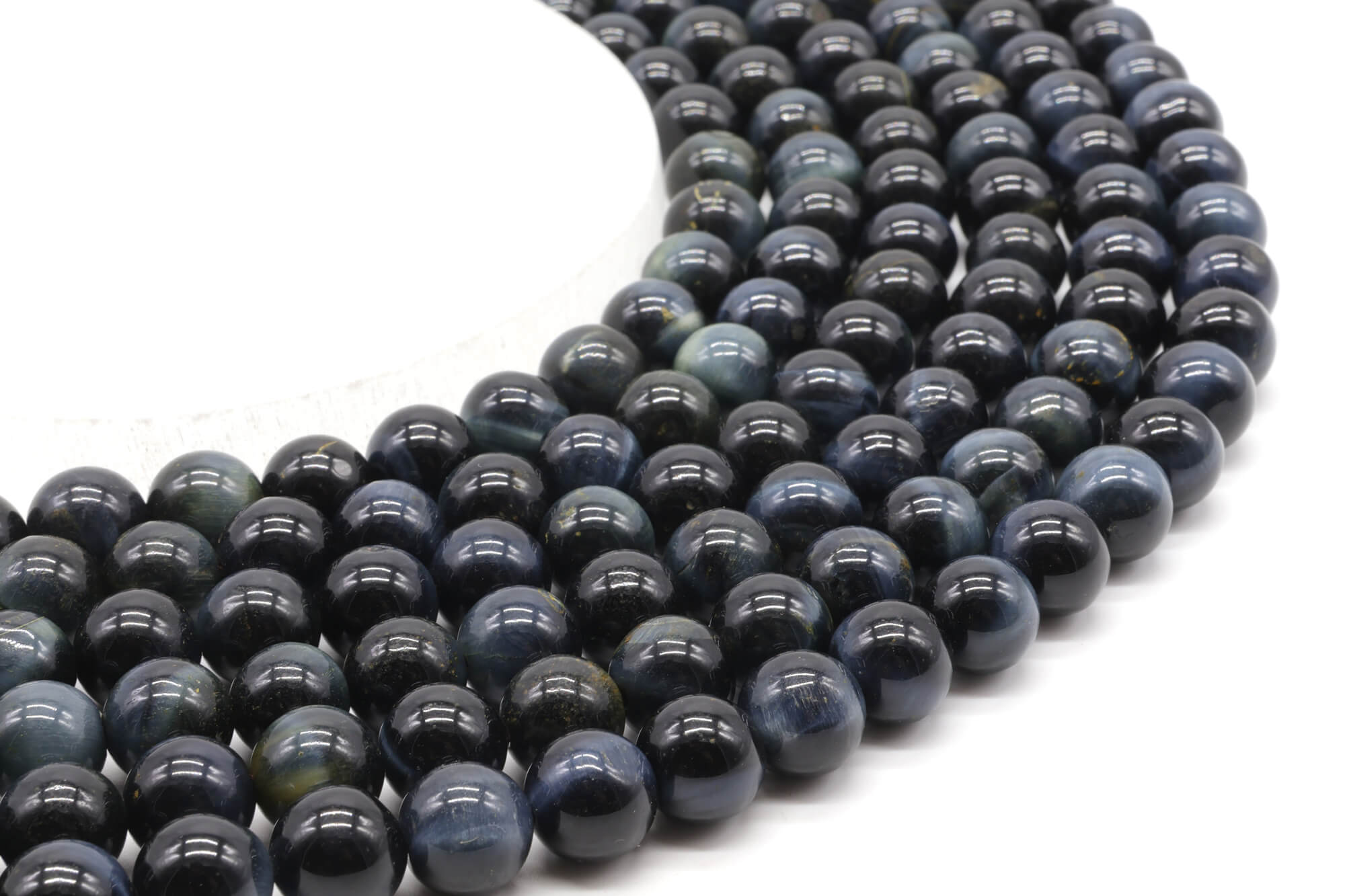 Perles Oeil de Faucon 'AA' 6mm ( lot de 10 )