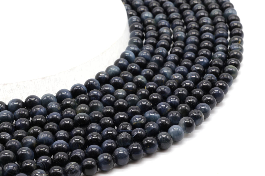 Perles Oeil de Faucon 'AA' 6mm ( lot de 10 )