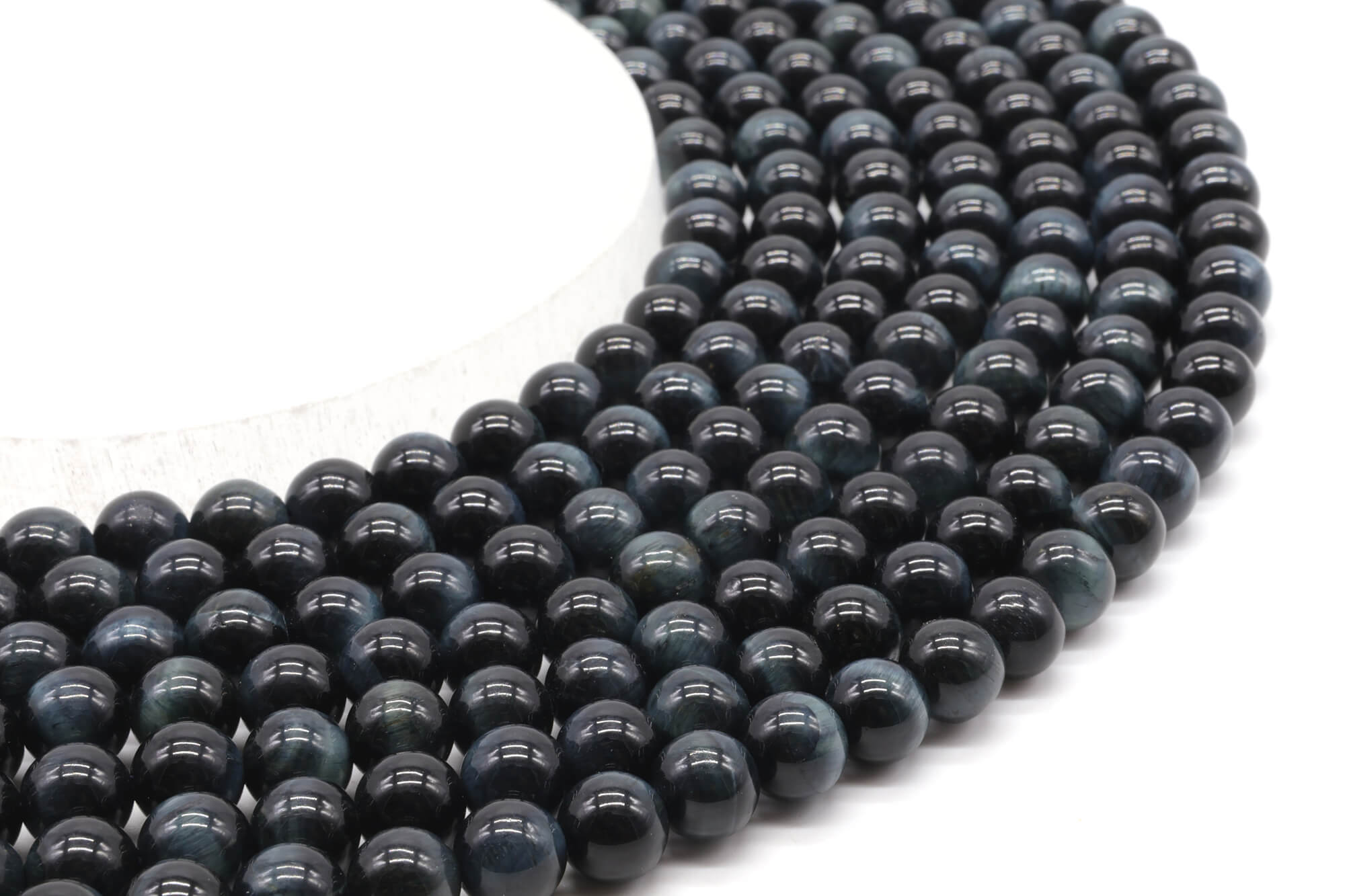 Perles Oeil de Faucon 'AA' 6mm ( lot de 10 )