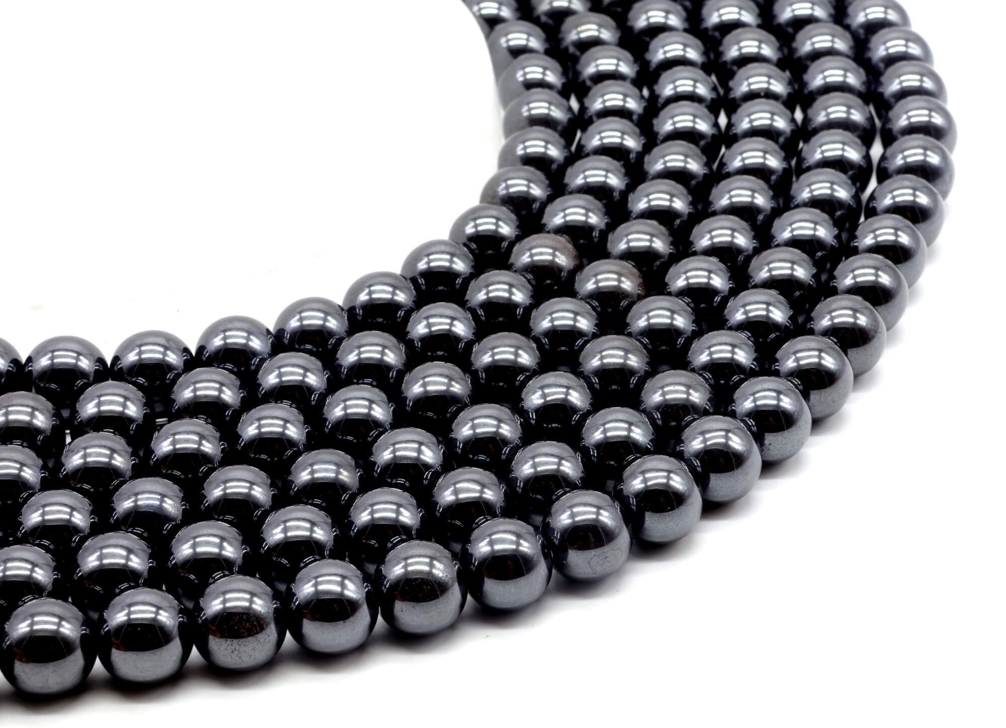 Perles Hematite 6mm ( lot de 10 )