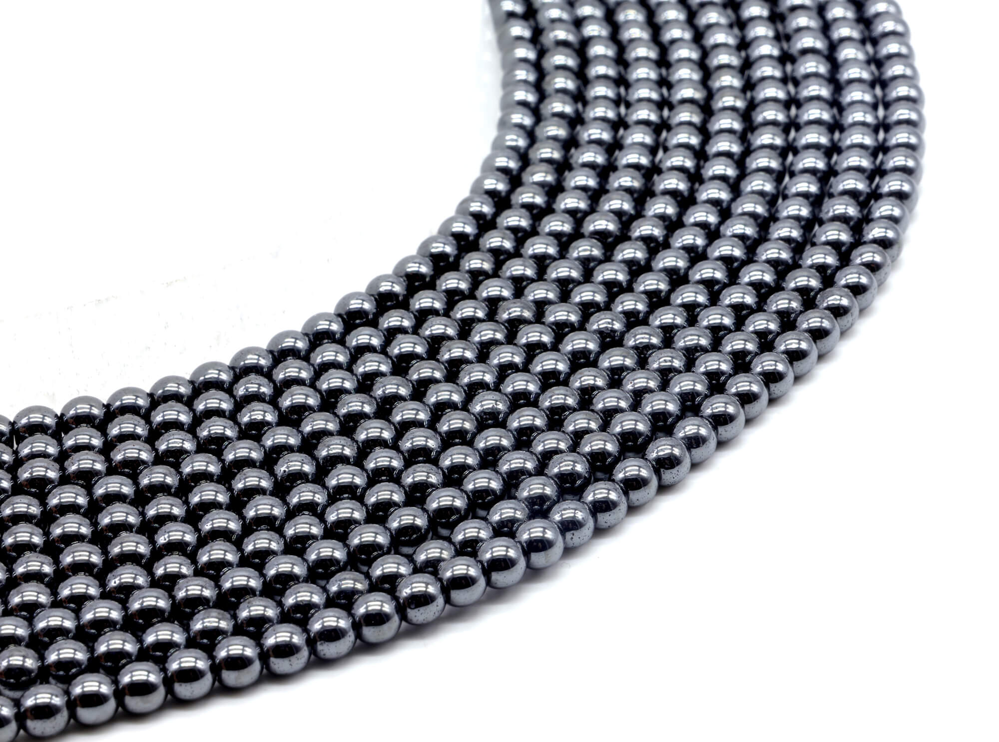 Perles Hematite 6mm ( lot de 10 )