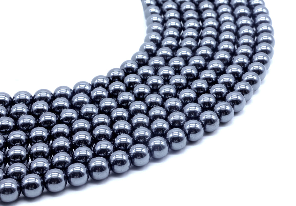 Perles Hematite 6mm ( lot de 10 )