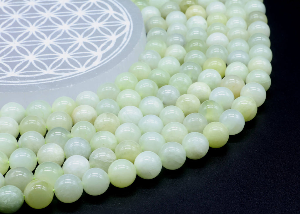 Perles Jade Verte 6mm ( lot de 10 )