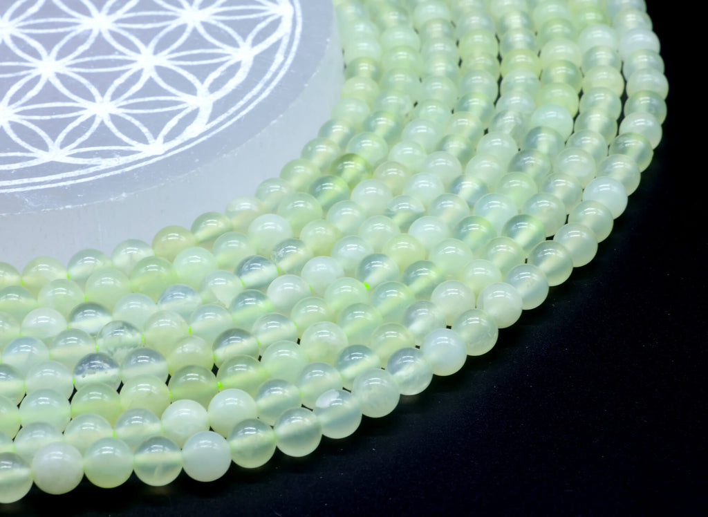 Perles Jade Verte 6mm ( lot de 10 )