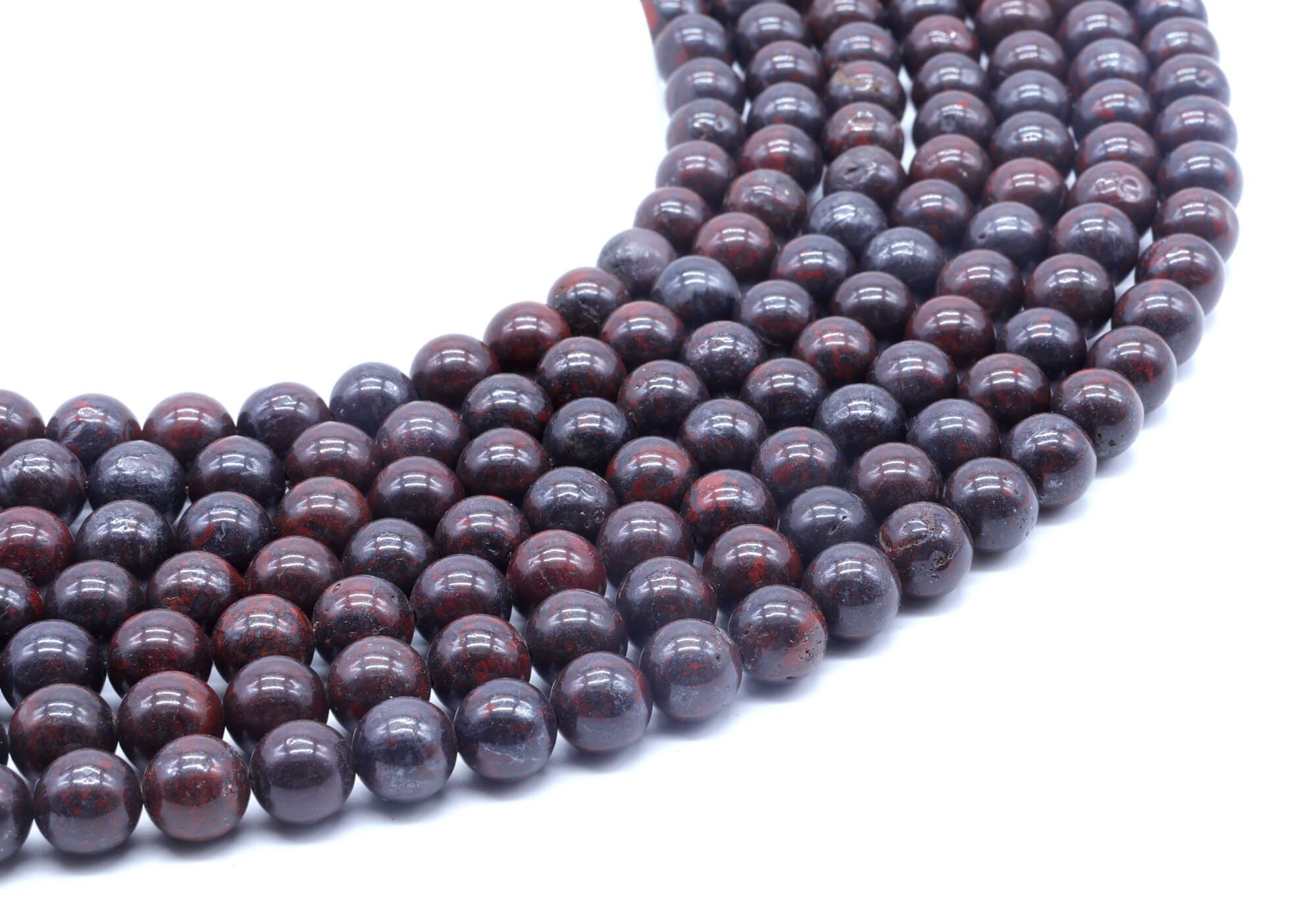 Perles Jaspe Arc-en-Ciel 6mm ( lot de 10 )