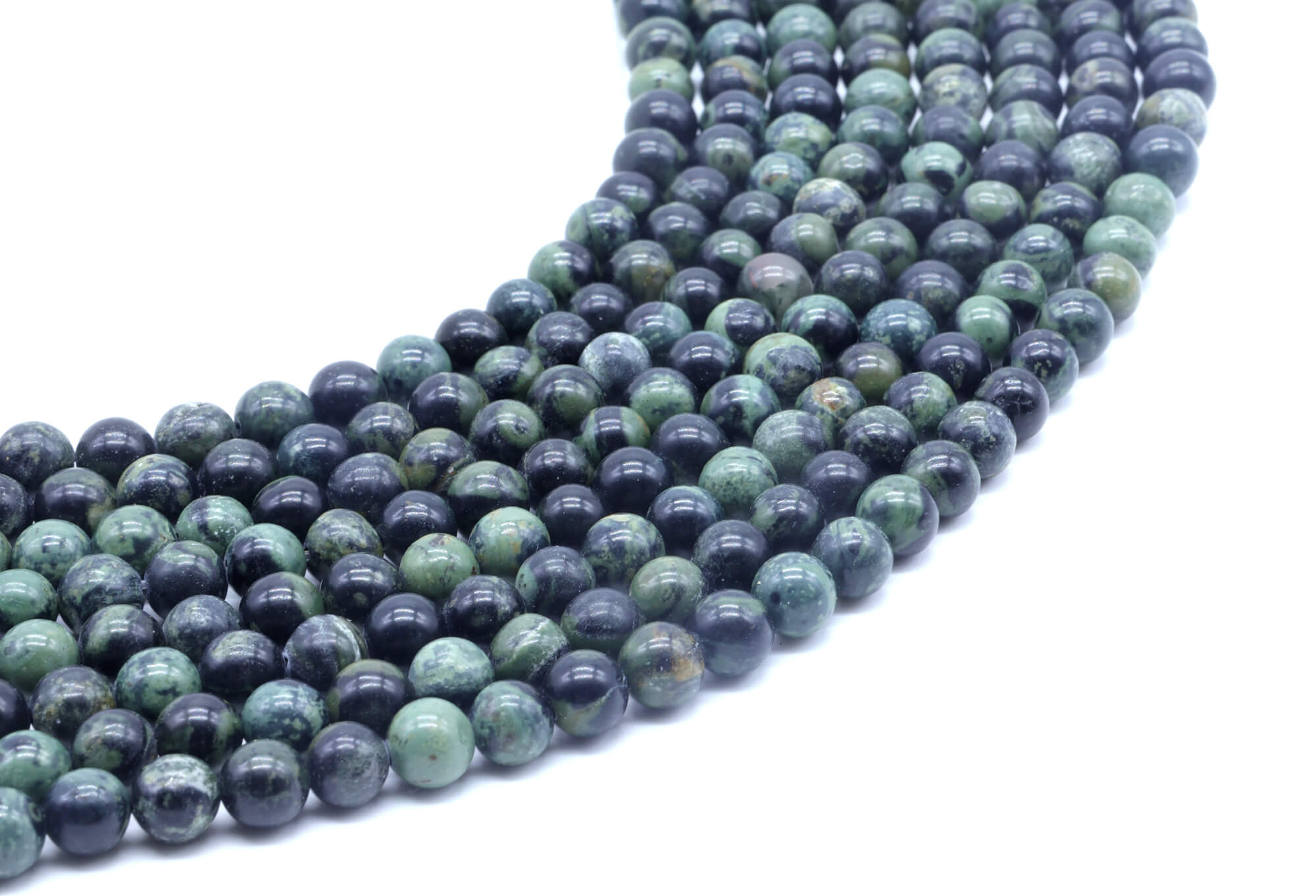 Perles Jaspe Kambaba 6mm ( lot de 10 )