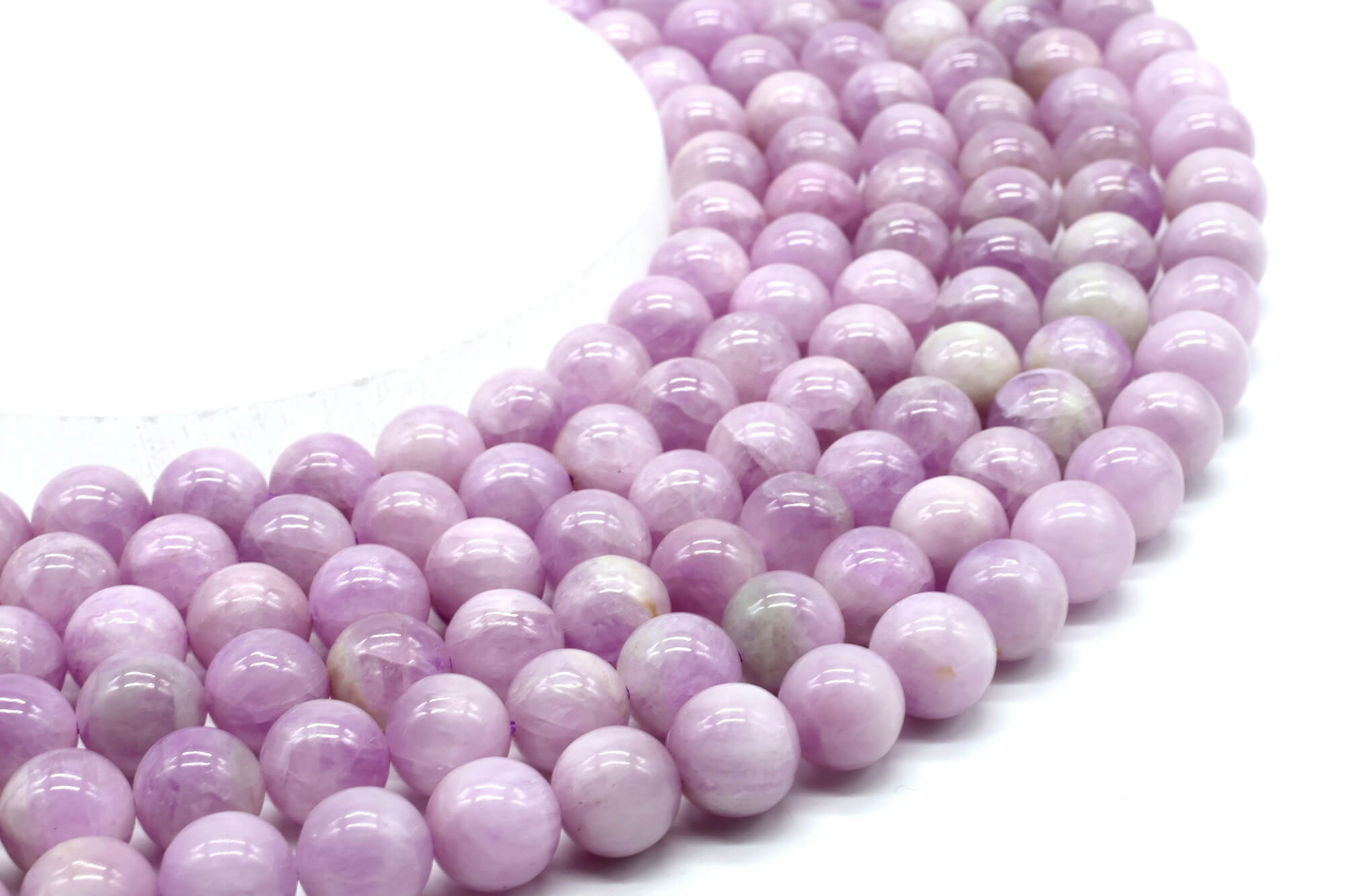 Perles Kunzite 6mm ( lot de 10 )