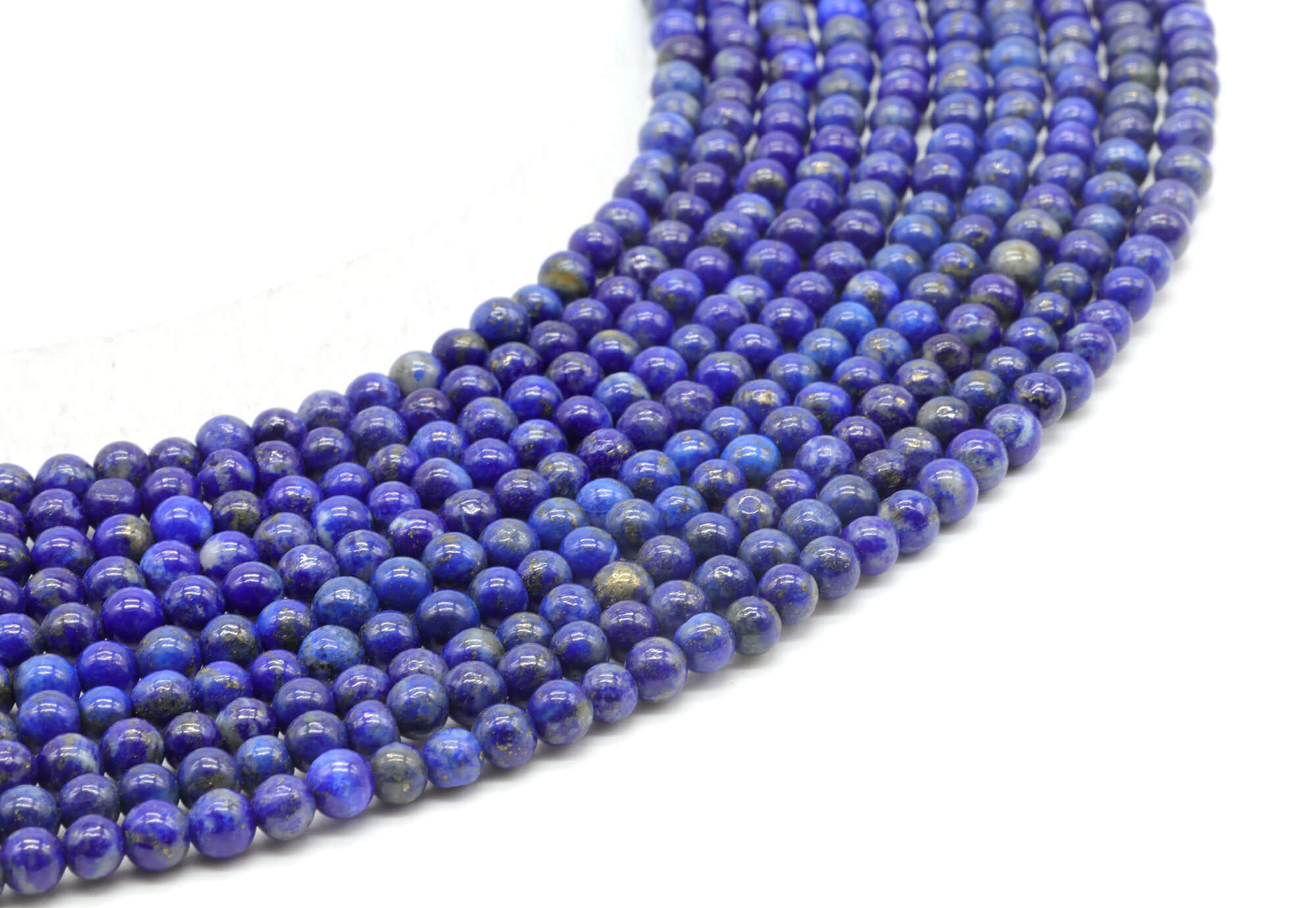 Perles Lapis Lazuli 'AA' 6mm ( lot de 10 )