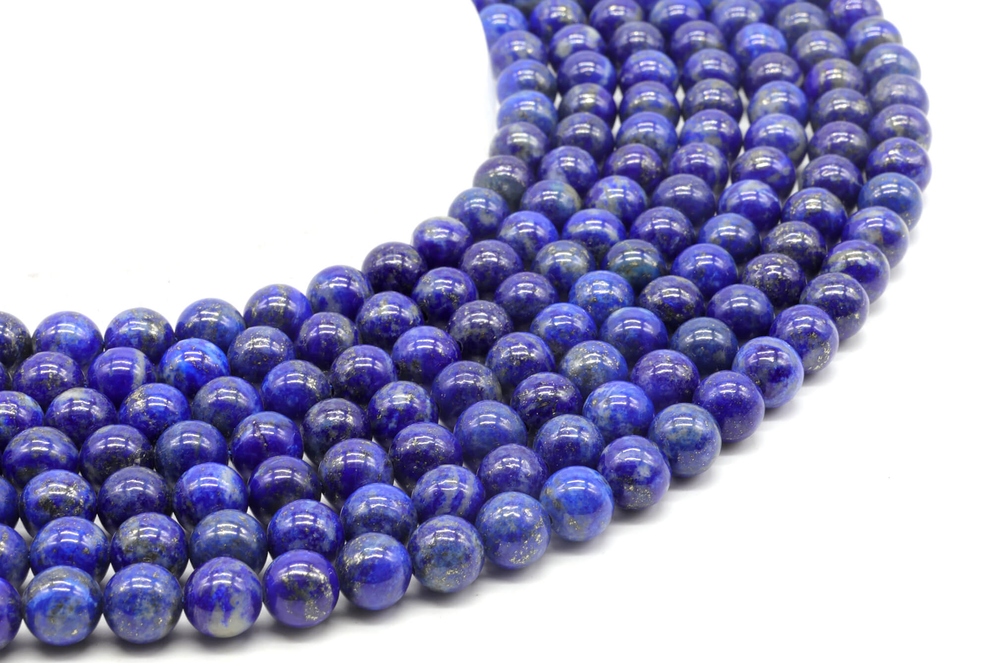 Perles Lapis Lazuli 'AA' 6mm ( lot de 10 )