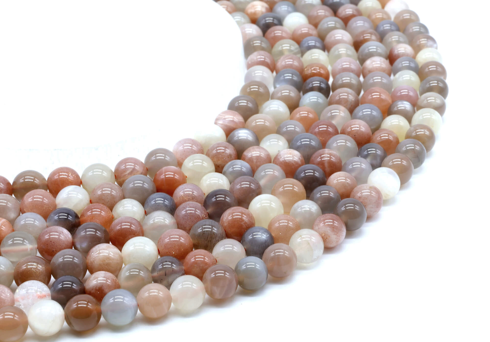 Perles de Lune Multi 6mm ( lot de 10 )