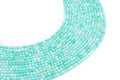Perles facettées Amazonite Extra 3mm ( lot de 10 )