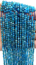 Perles facettées Apatite 3mm ( lot de 10 )