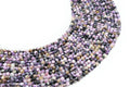 Perles facettées Charoïte 3mm ( lot de 10 )