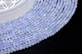 Perles facettées Calcédoine Bleue 3mm ( lot de 10 )